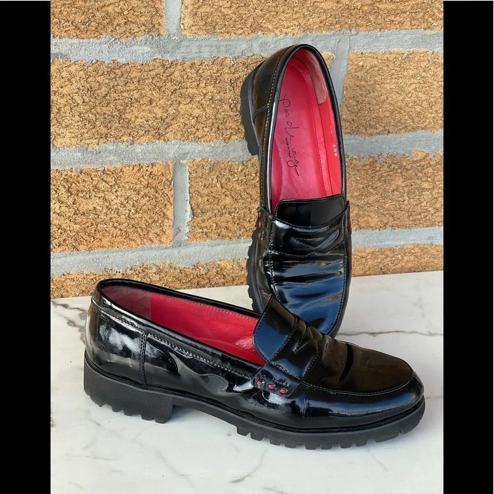Pas de rouge slipper MARTA LACK NERO 40